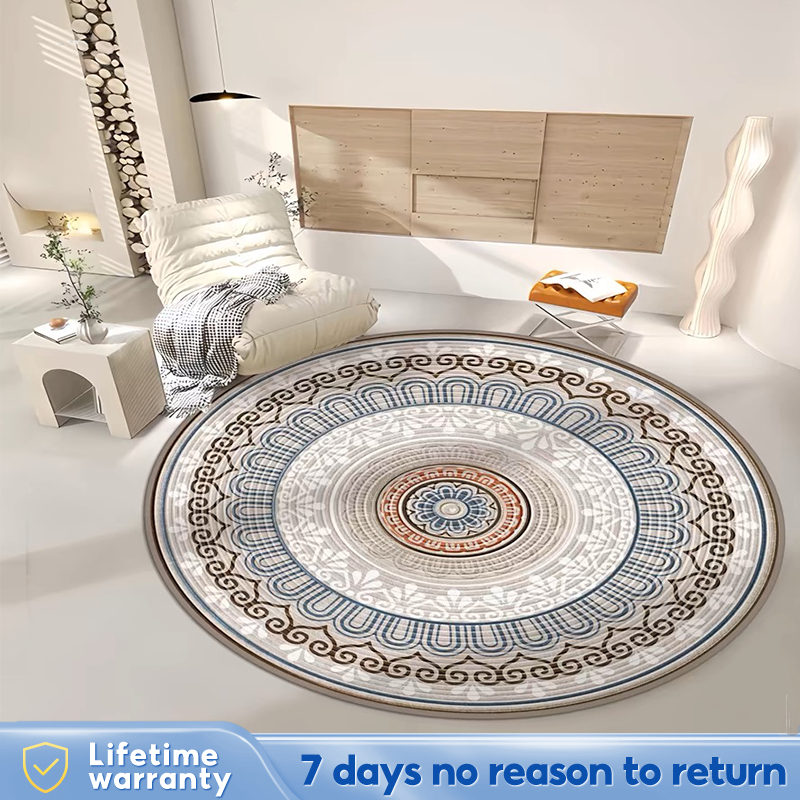 Carpet Circular Nordic Style Living Room Carpet Anti Slip And Water Absorbing Table Sofa Carpet