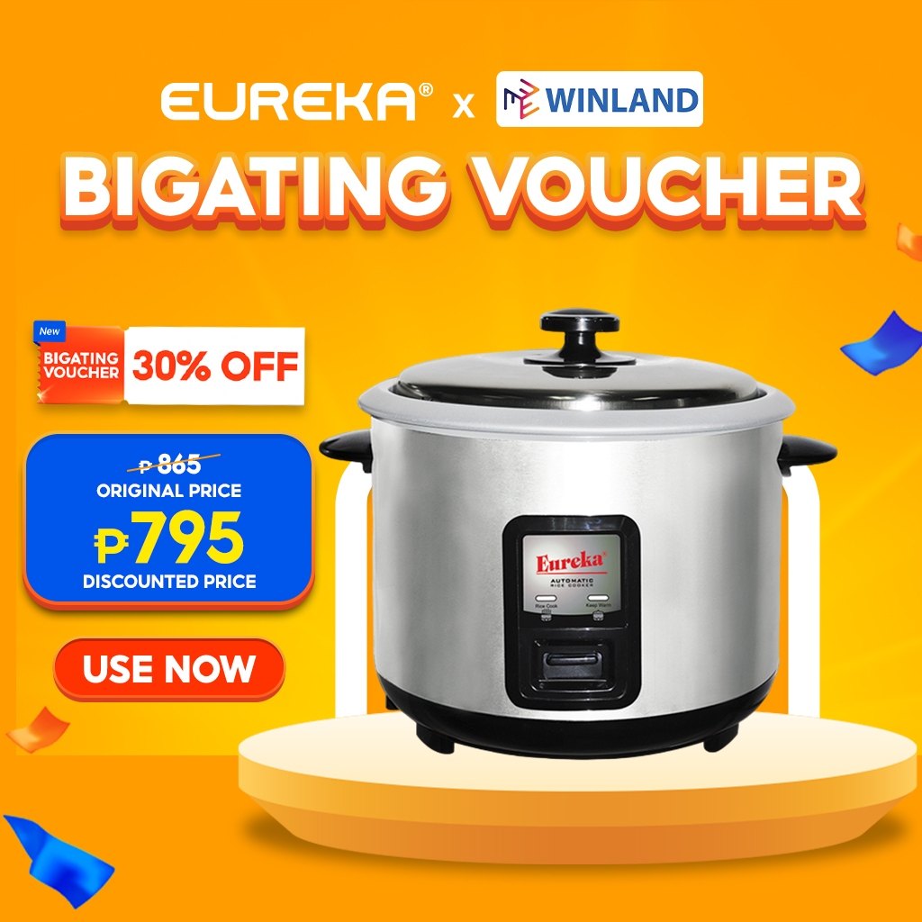 Eureka by Winland 1 Liter Rice Cooker 5 Cups 400 Watts ERC-1.0L SB/EP ...