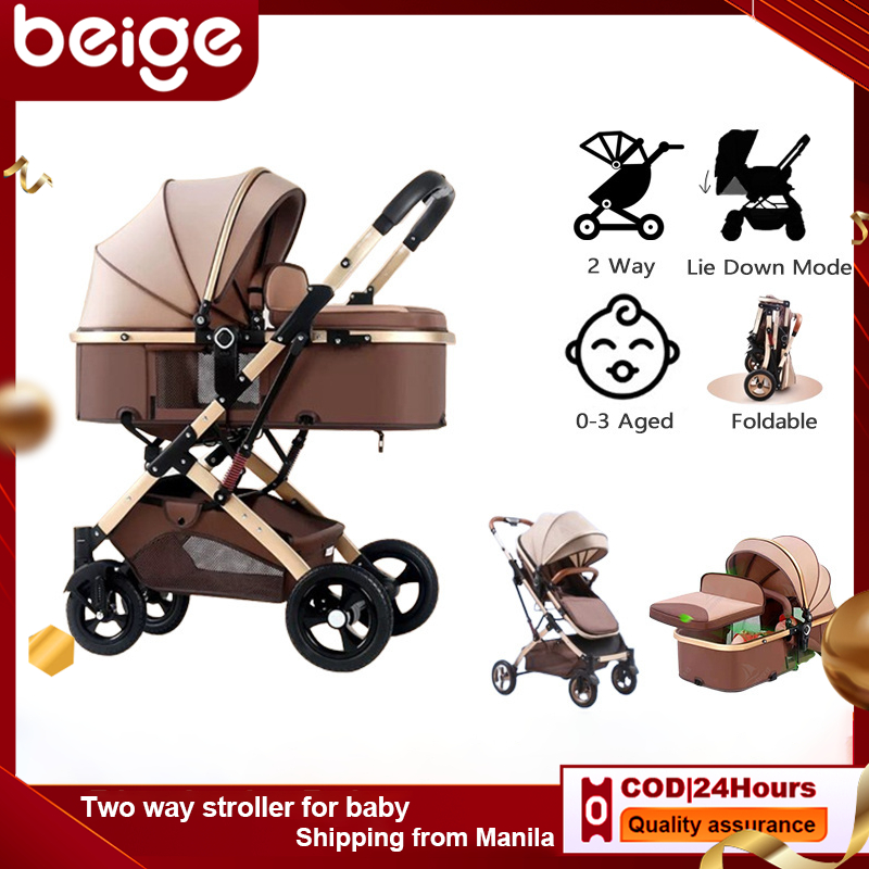 【Free Shipping】 Baby stroller folding bidirectional shock-absorbing ...