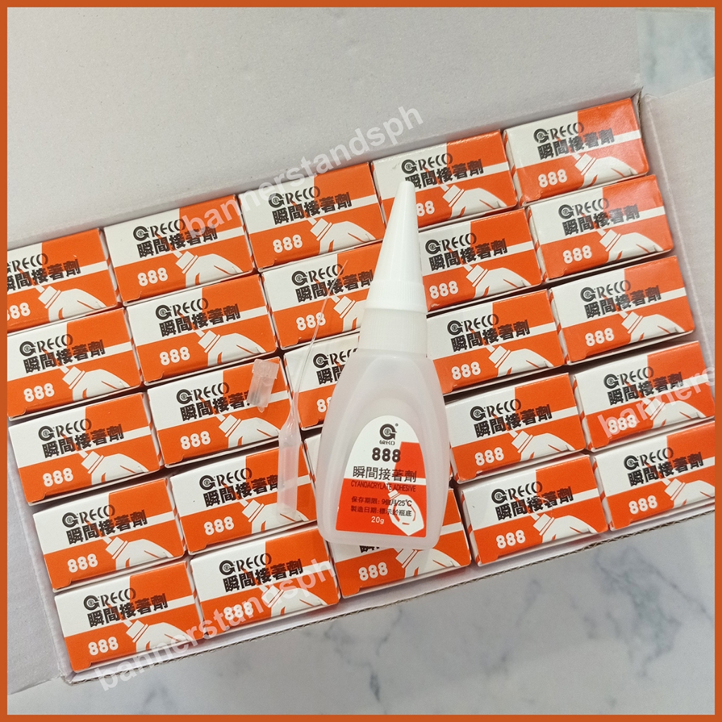 Greco 888 Cyanoacrylate Adhesive 20g (per box of 25 bottles) Cyno Super