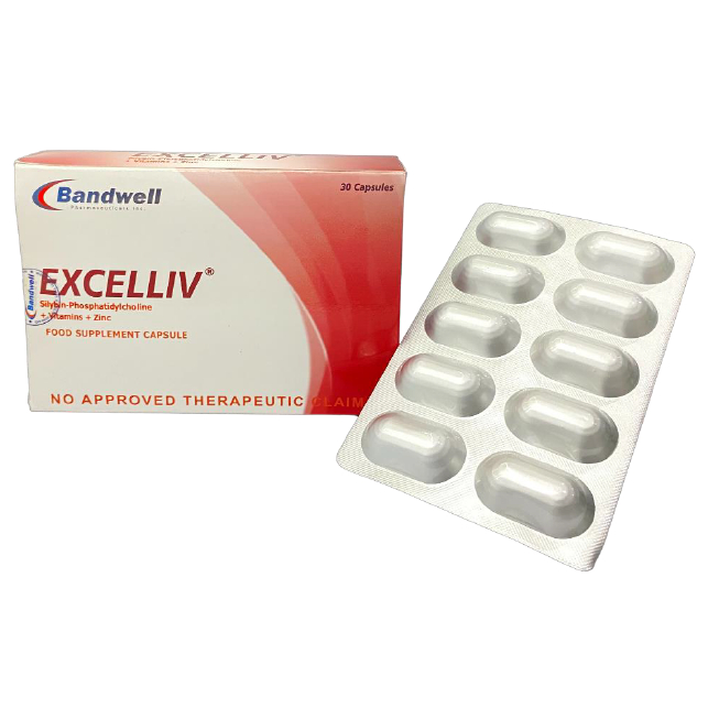 EXCELLIV® Silybin-Phosphatidylcholine + Vitamins + Zinc | Shopee ...