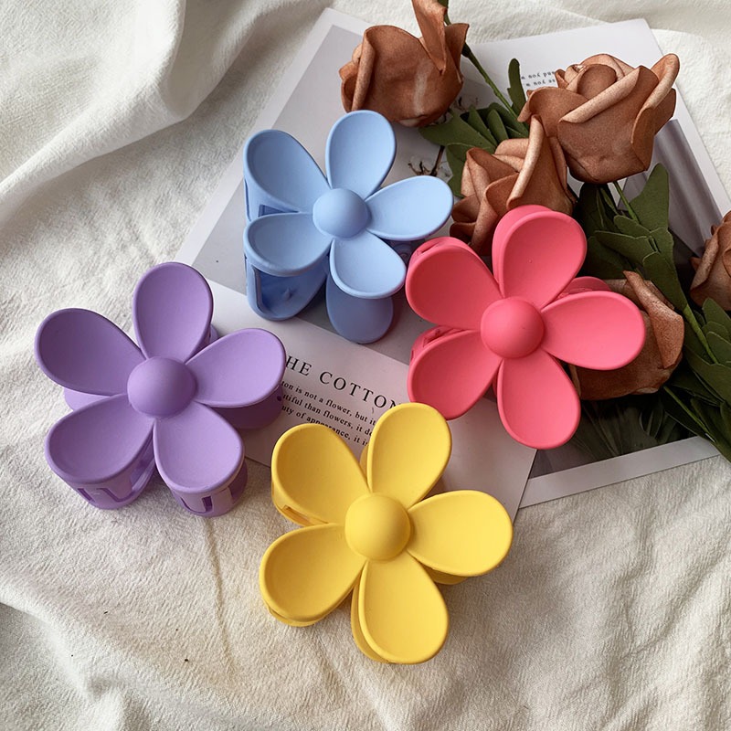 Korean Hair Clips Flower Design Clamps For Women Girls Trendy New