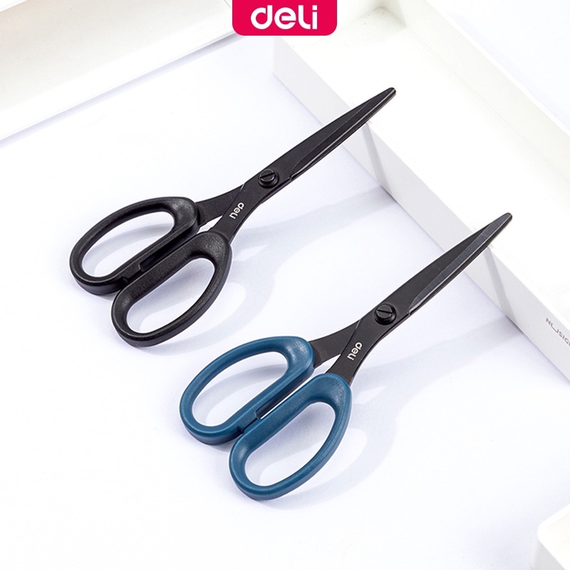 Deli Student Stainless Steel Scissors Paper Cutter DIY Tool Stationary ...