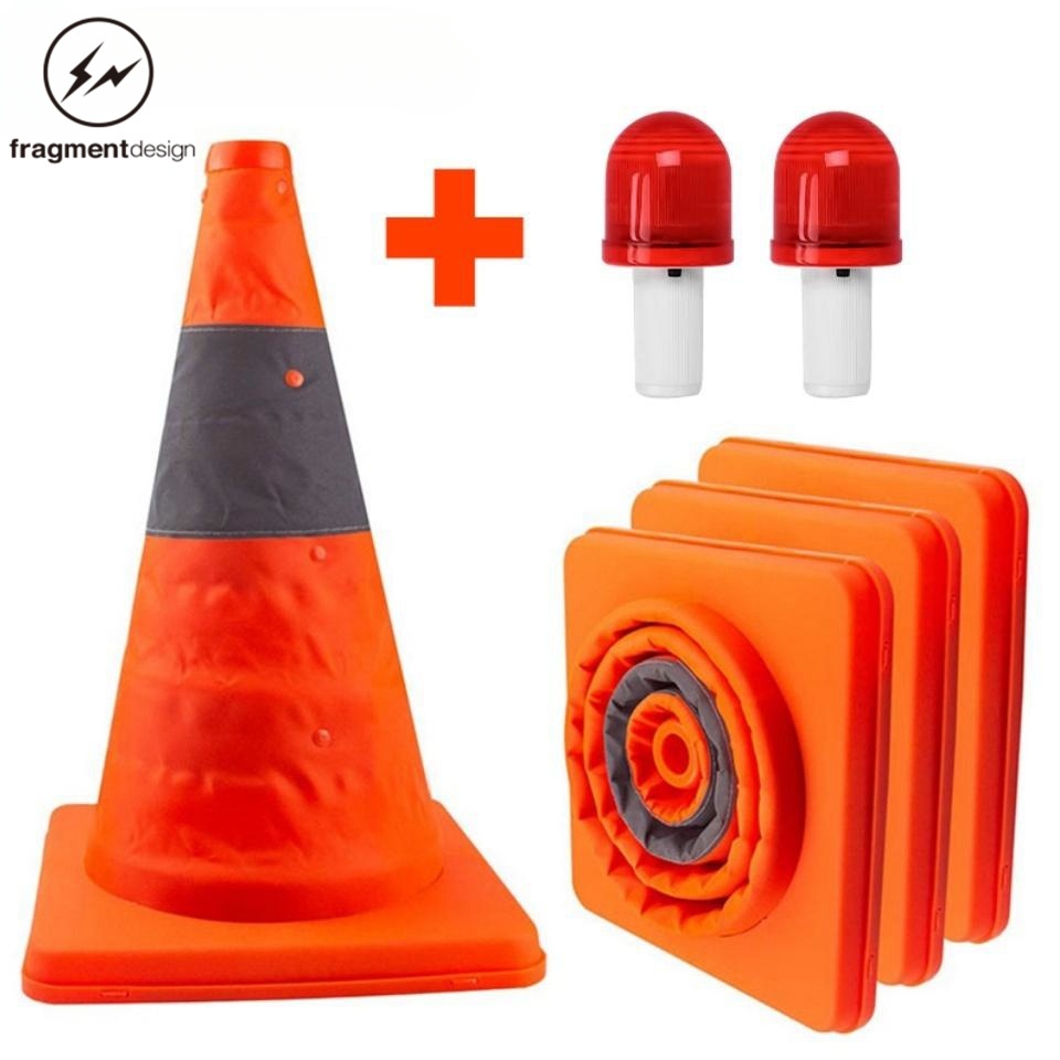 45cm Reflectorized Traffic Cone Barricades Warning-sign Road-Safety ...