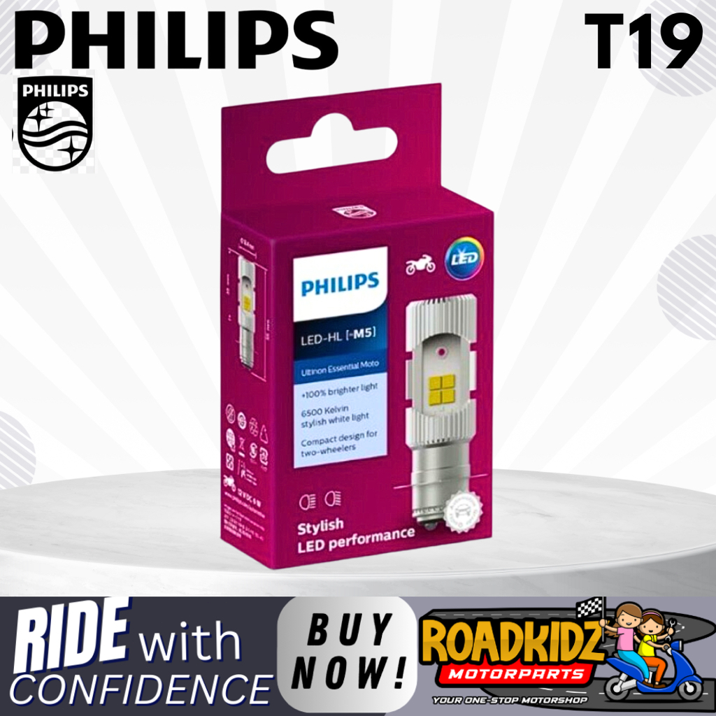 ORIGINAL PHILIPS LED HEADLIGHT BULB T19/1LEG - battery operated ...