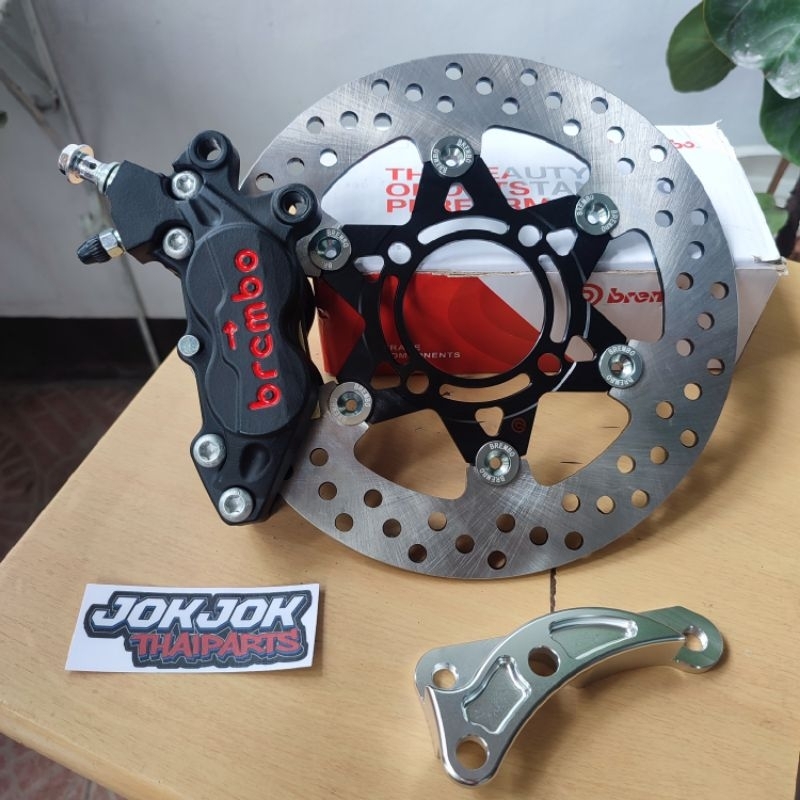MIO 4pot Caliper Set w/ 220mm Disc & Bracket (Sporty/Soulty/Soul Carb