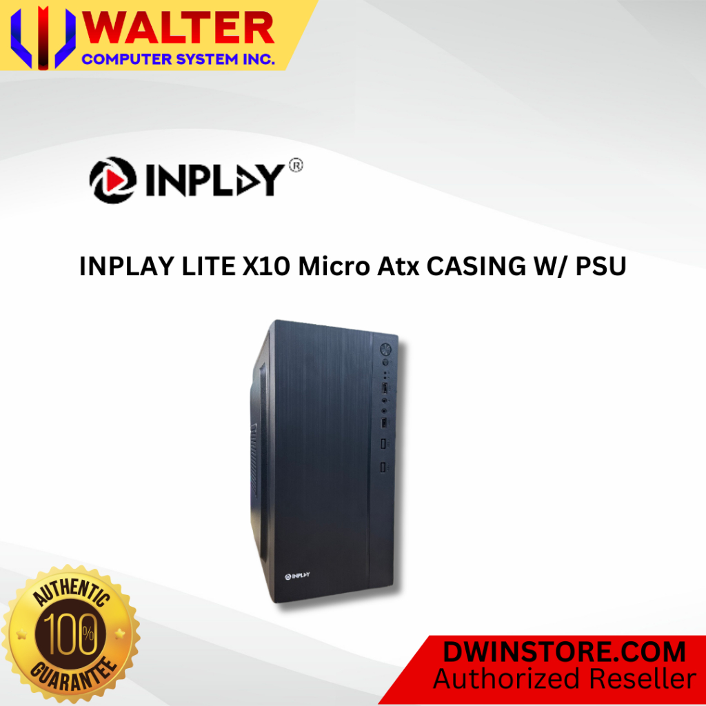 INPLAY LITE X10 Micro Atx CASING W/ PSU | Shopee Philippines