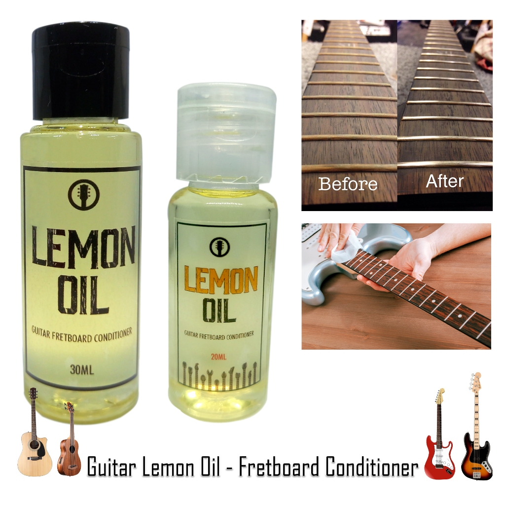 Lemon Oil Guitar Fretboard FREE CLEANING CLOTH 30ML/20ML/10ML Shopee Philippines