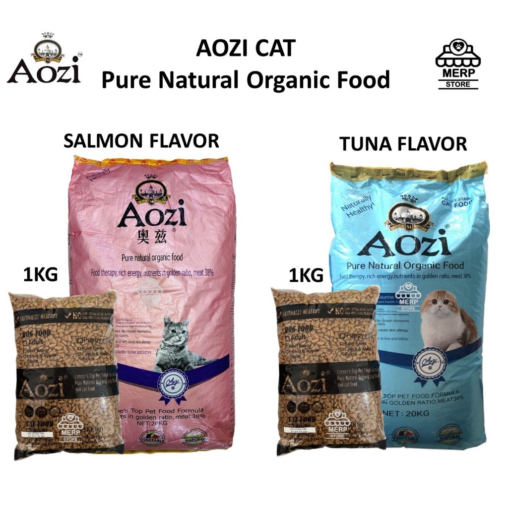 Aozi Cat Adult Food Dry 1kg Salmon Tuna Flavor Shopee Philippines