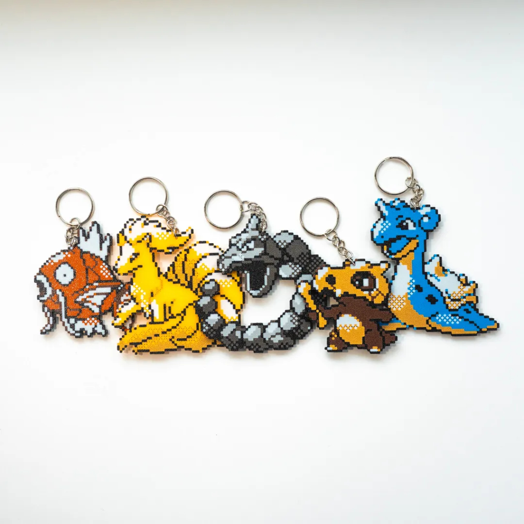 Pokemon Keychain 8-Bit Pokemon Generation 1 Game keychains packs ...