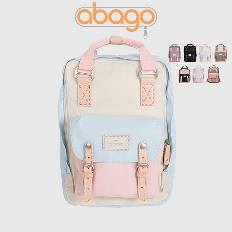 ABAGO Original Doughnut Macaroon Backpack For Women Waterproof 15.6