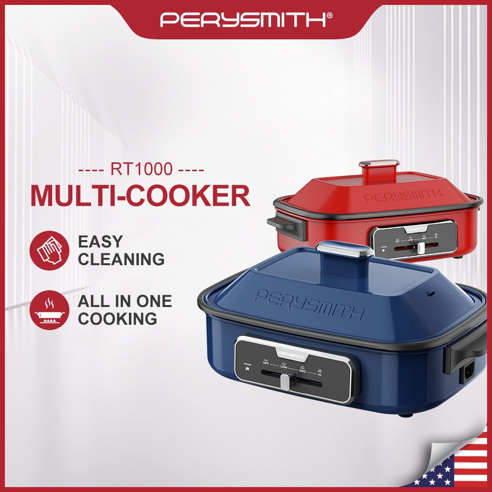 PerySmith AllInOne Multi Cooker Retro Series RT1000 blue Shopee