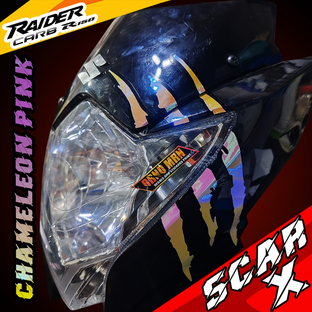 SUZUKI RAIDER 150 CARB SCAR X REFLECTIVE DECALS | Shopee Philippines