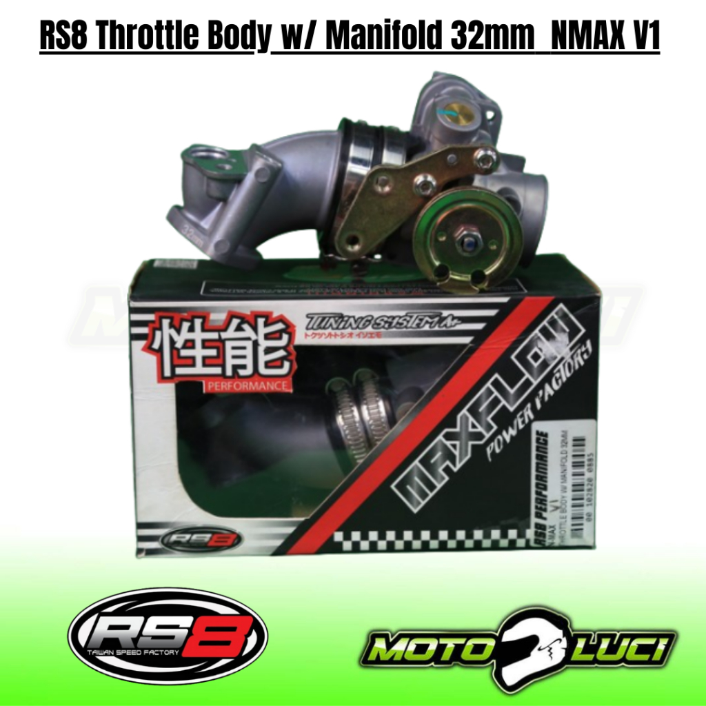RS8 THROTTLE BODY W/ MANIFOLD 32MM NMAX V1 | Shopee Philippines
