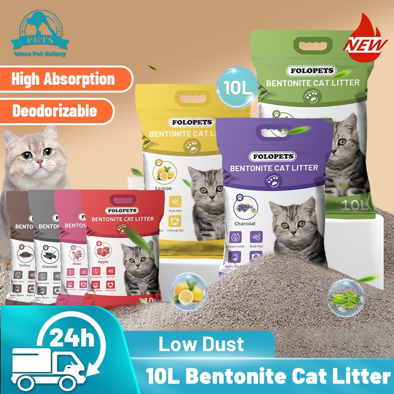 FOLOPETS Cat Litter Sand Bentonite Cat Litter 7 scents Lavender Lemon