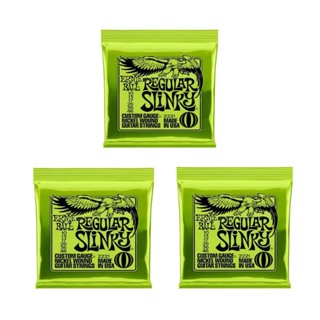 Ernie Ball 2221/2222/2223 Regular Slinky Electric Guitar Strings , 3 ...