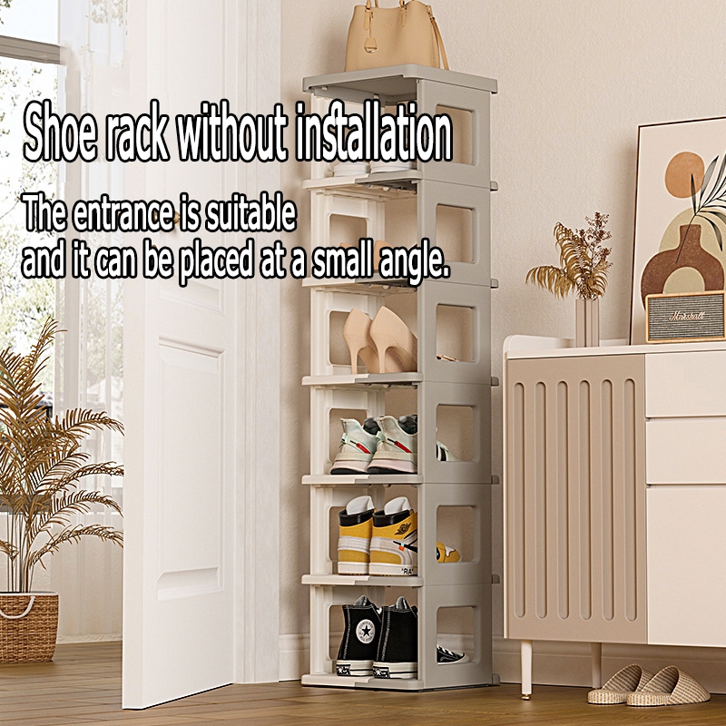 Foldable installation-free multi-layer shoe rack simple small shoe ...