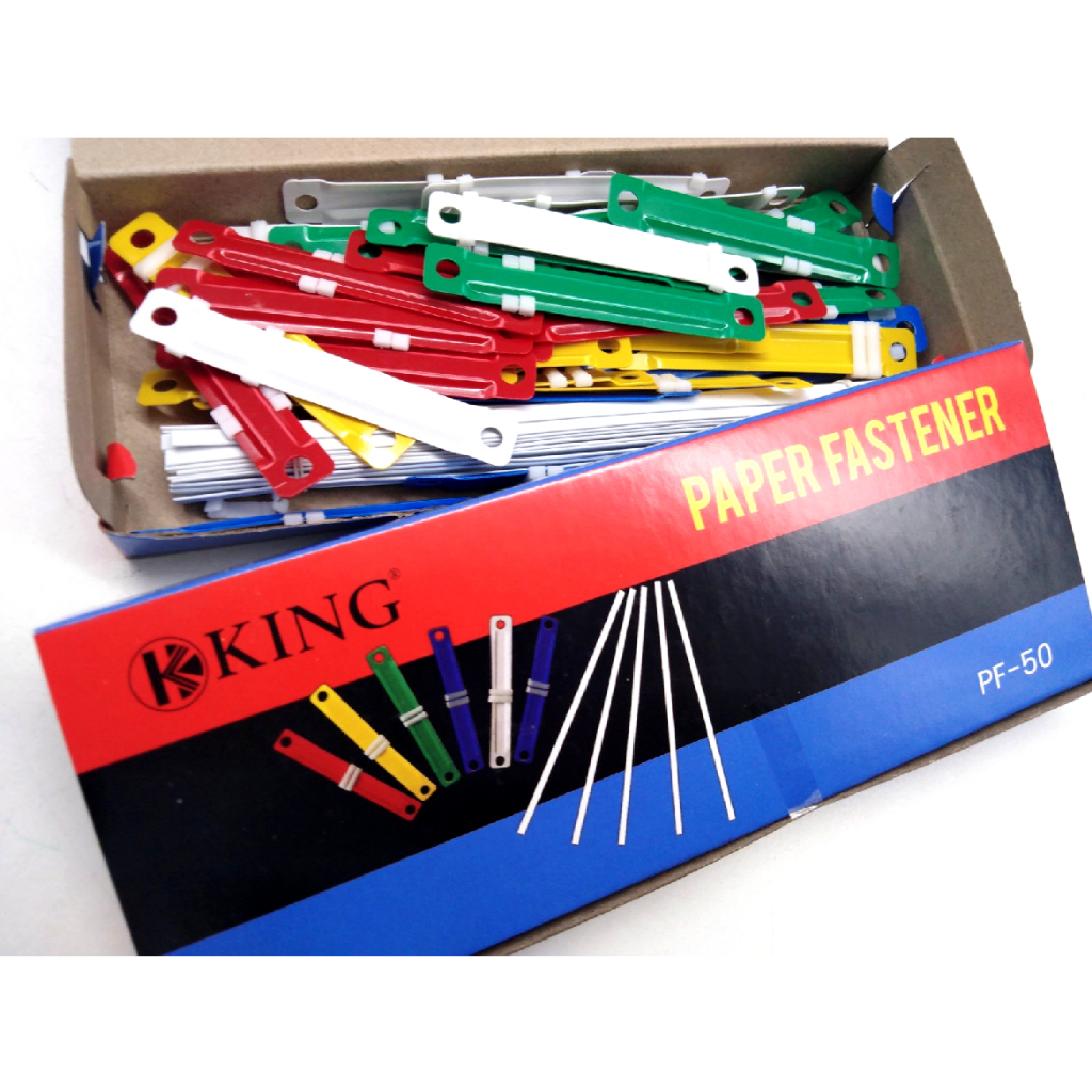 King Plastic Paper Fastener Set Assorted Colors | Shopee Philippines