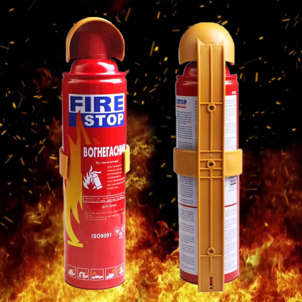 Car Fire Extinguisher - w/ Portable stand Fire Stop 500ml/1000ml for ...