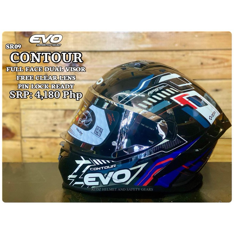 EVO SR09 CONTOUR FULL FACE HELMET | Shopee Philippines