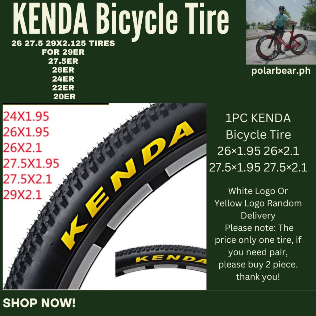 KENDA Bicycle Tire 26 27.5 29x2.125 Tires for 29er 27.5er 26er 24er 22er 20e Shopee Philippines