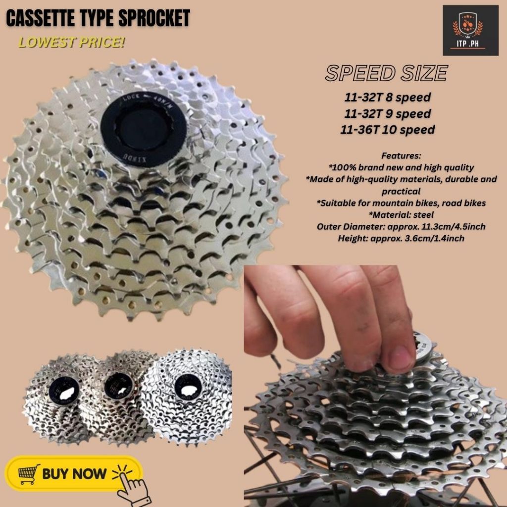 R.n.R Cogs Sprocket 8/9/10 Speed Steel Cassette Sprockets 1132T/1136T