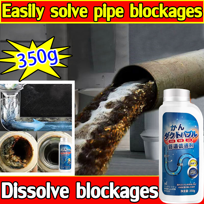 Potent Unclogging sink pipelines drain cleaner clog remover deodorizer