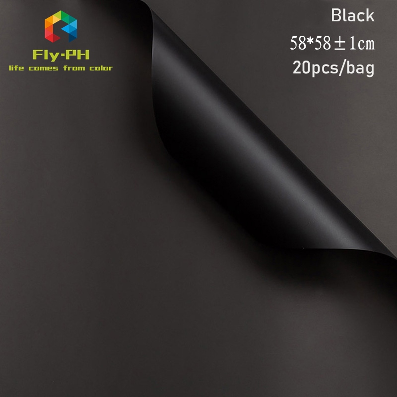 20pcs Beauty Waterproof Wrapping Floral Paper Monochrome Semi-permeable ...
