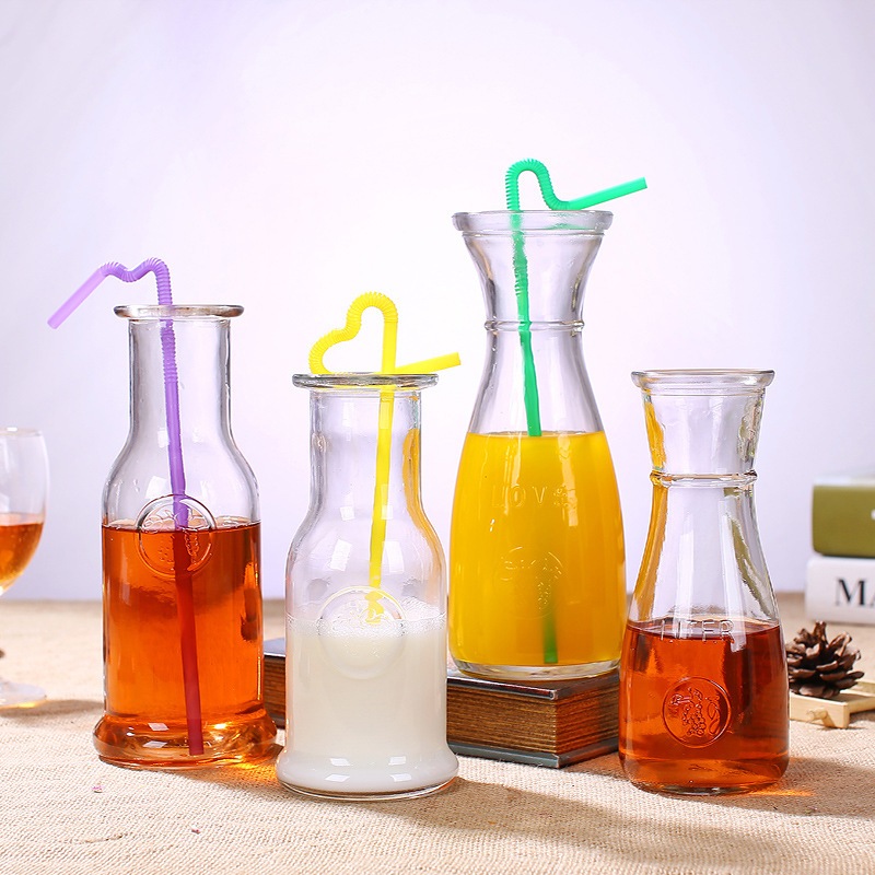 Glass Carafe Beverage Serveware Carafe Clear Glass Pitcher for Mimosa ...