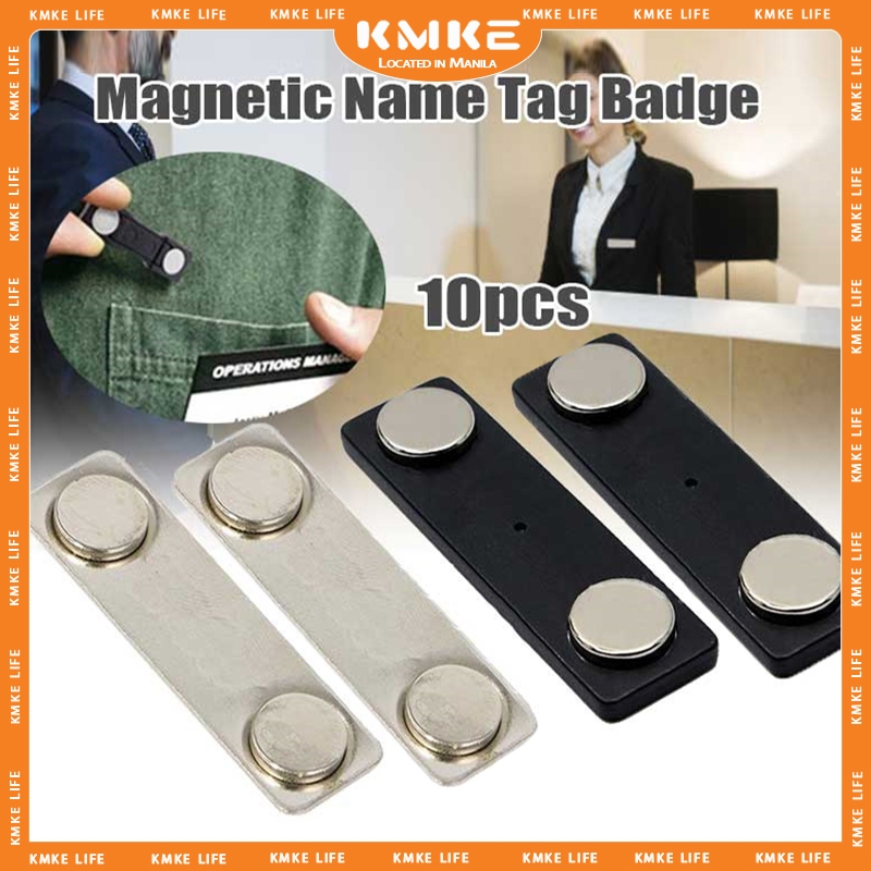 NAMEPLATE MAGNETIC BADGE Magnetic Badge Nameplate with Adhesive Magnet ...