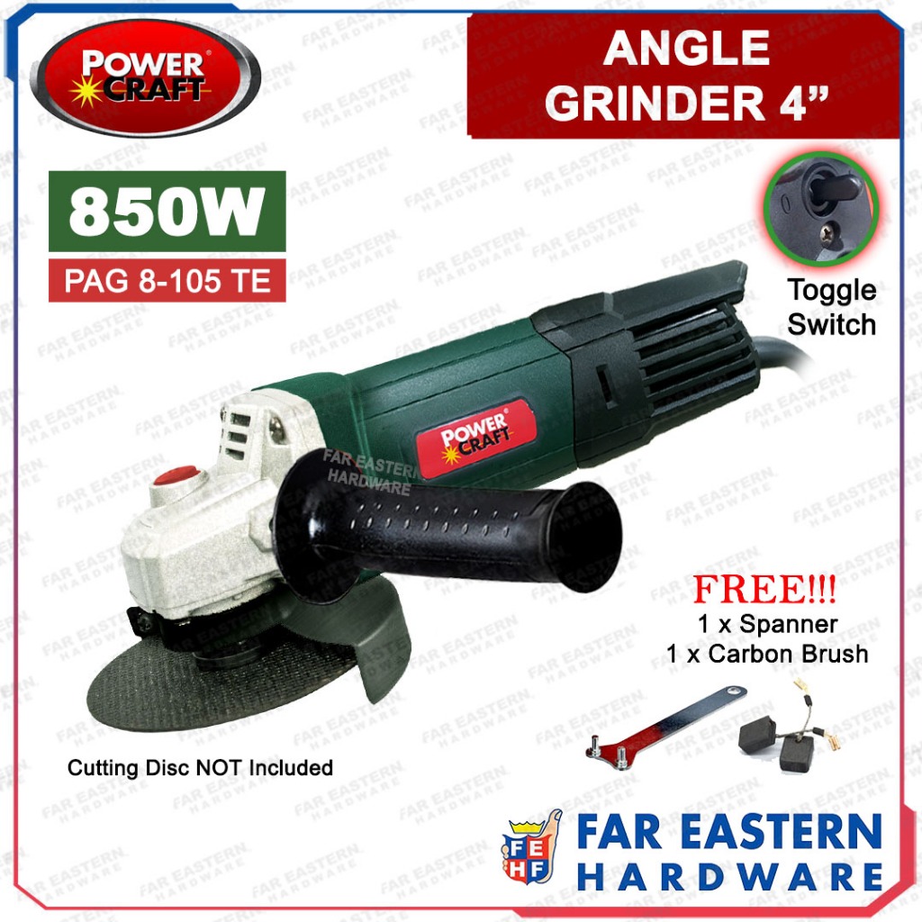 ORIGINAL POWERCRAFT Angle Grinder 4 Toggle Switch 850W PAG 8-100TE