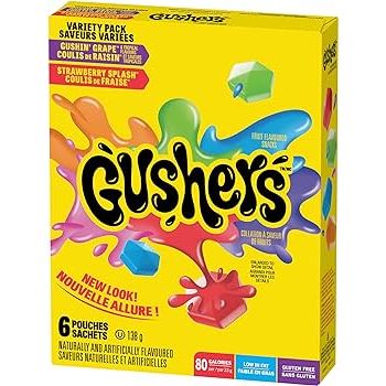 Fruit Gushers Super gummy fruity candy 6 pouches variety packs | nov ...