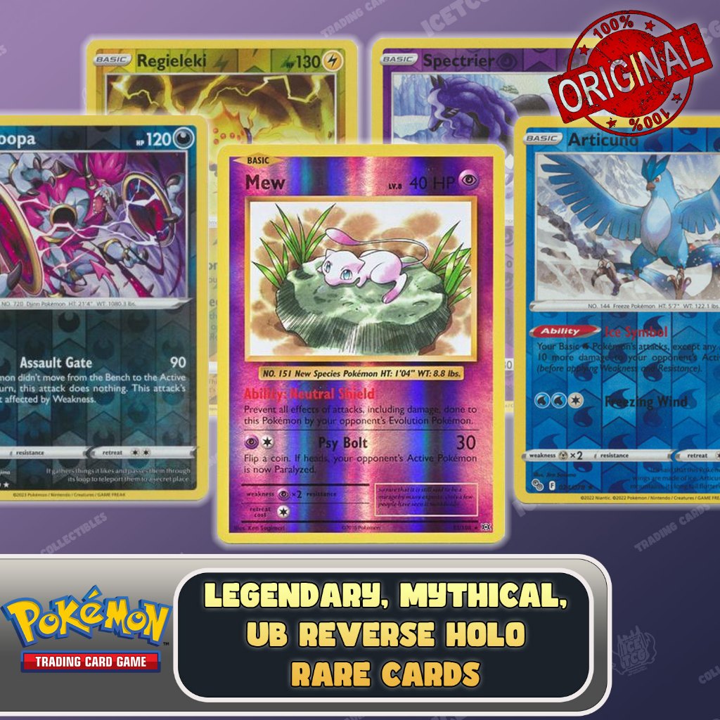 Random Legendary/Mythical/Ultra Beast Reverse Holo Pokemon Trading Card  Singles (Up to Mega Dream) | Shopee Philippines