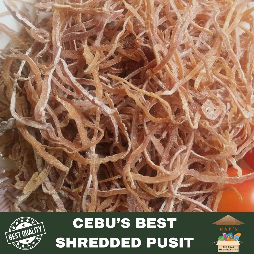 Dried Shredded Pusit Tuyo Shredded Squid de Cebu Shopee Philippines