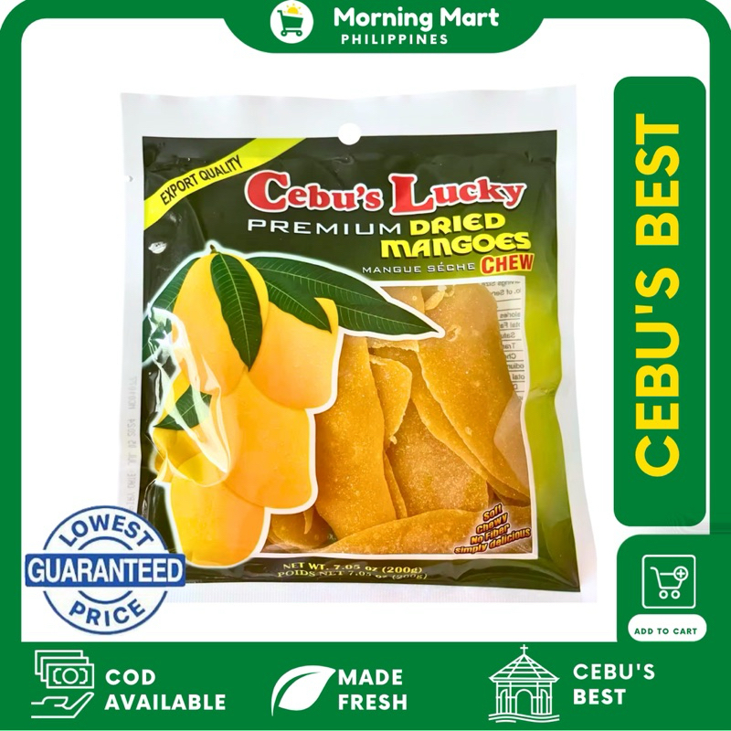 Cebu's Lucky Premium Dried Mangoes 50 grams Shopee Philippines