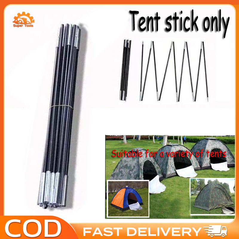 14bars/set Outdoor tent 4 person accessory stick,tent bag, tent nails ...