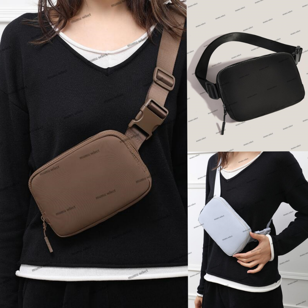 M707 Simple Nylon Waterproof Unisex Belt Chest Bag Sport Waist Bags For Women