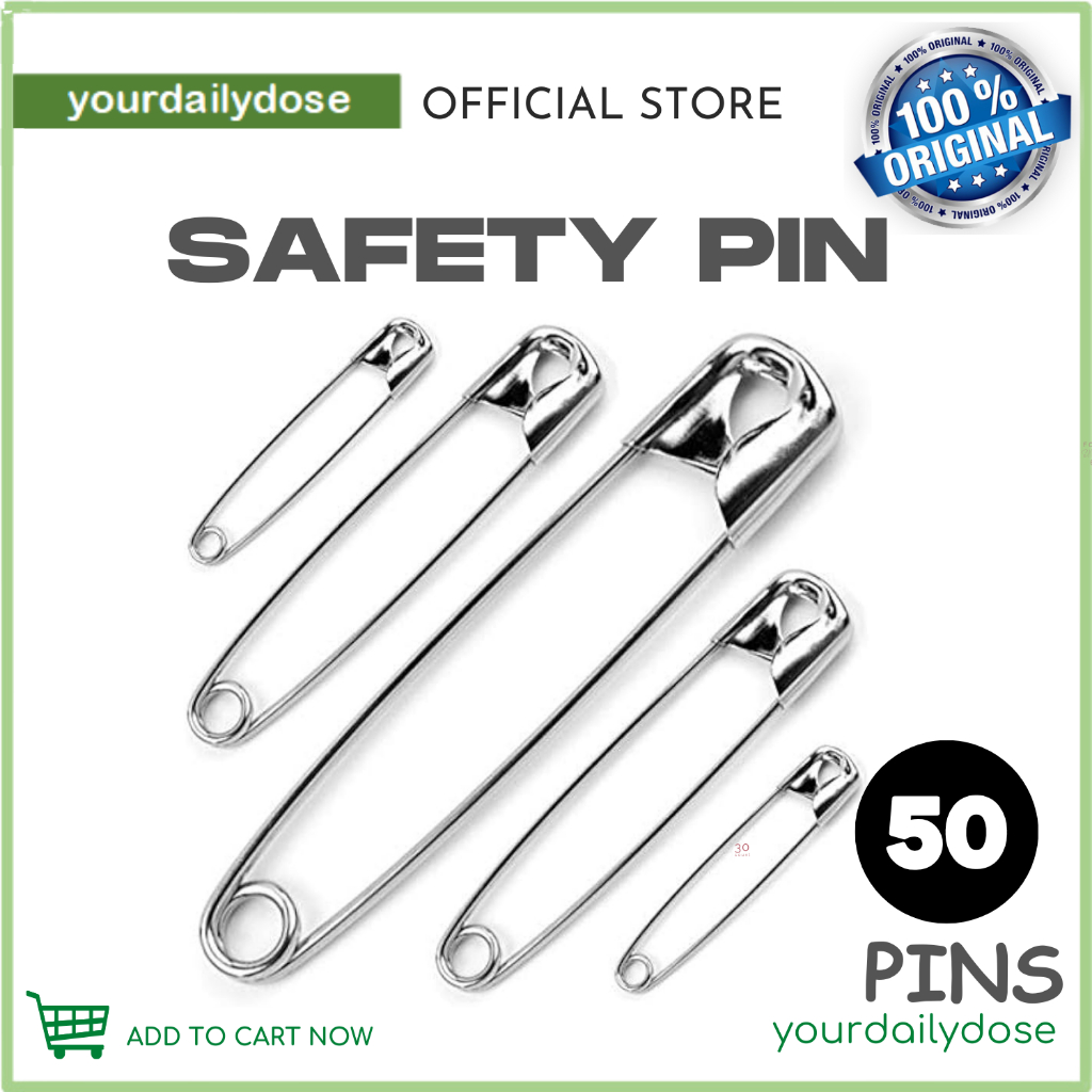 LSWAN sewing SAFETY PIN 50 PINS/1 PACK | Shopee Philippines