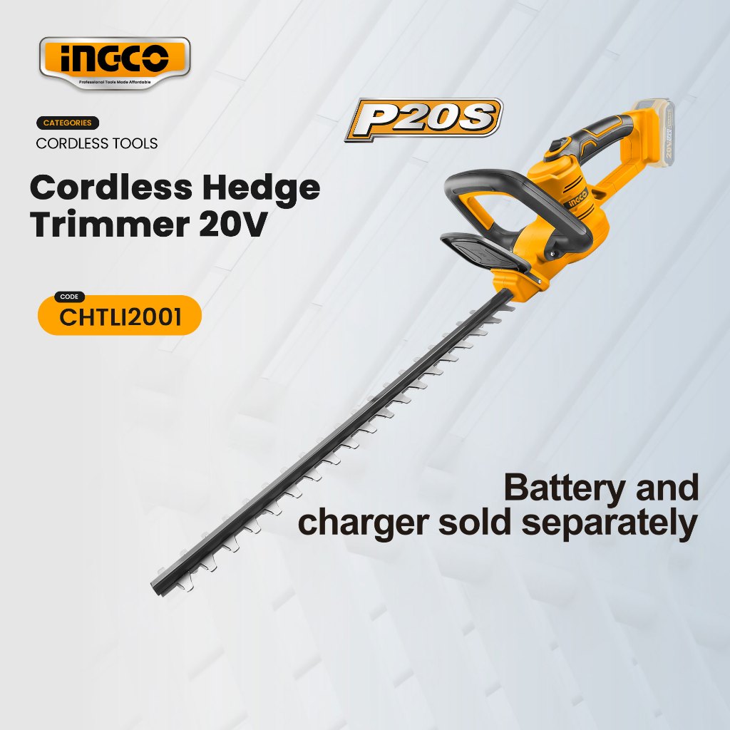 Ingco 20V LithiumIon Cordless Hedge Trimmer P20S POWERSHARE CHTLI2001