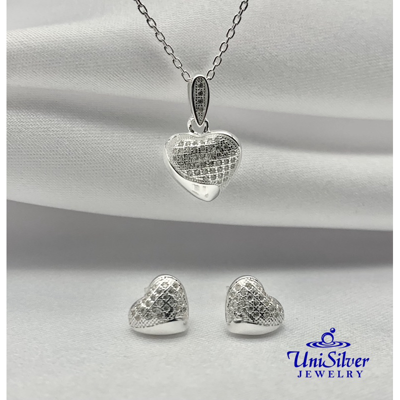 Unisilver 925 Sterling Silver Set Of Jewelry ( SET103-101018) | Shopee ...