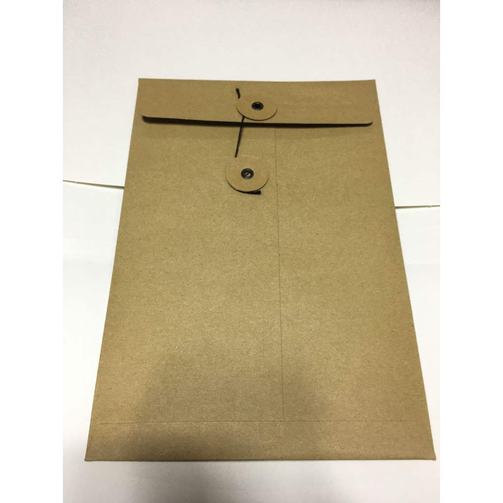 10pcs Kraft Catalog Envelope With String | Shopee Philippines