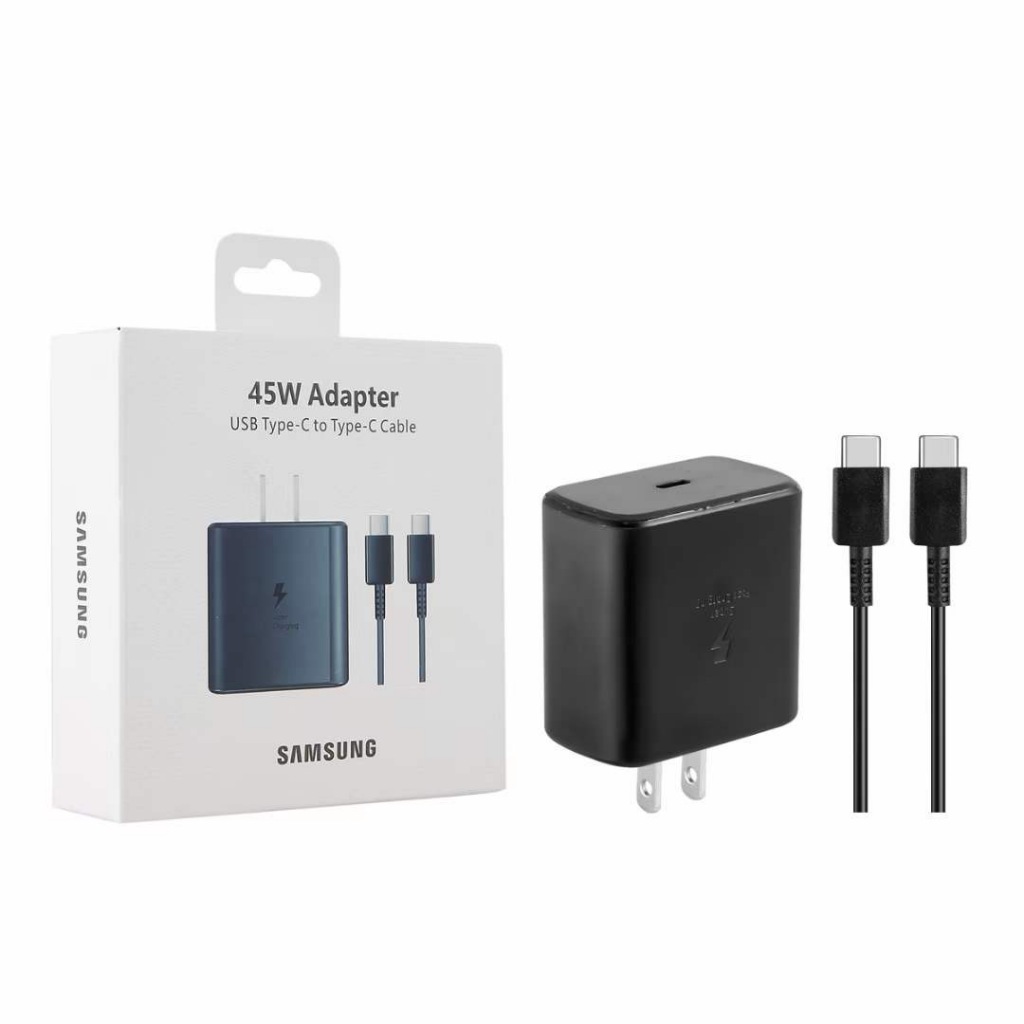 Samsung Charger Original 45W Adapter USB Type-C to Type-C Fast Charging ...