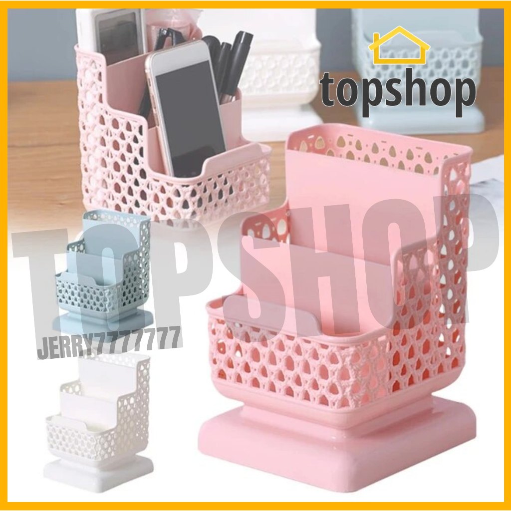 TOPSHOP 1Pc Office Organizer Desktop Pen Storage Box Pencil Brush Pen ...