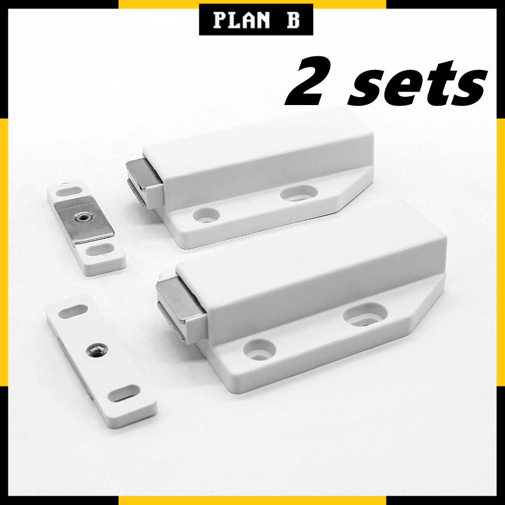 2 Sets Large Size Strong Magnetic Door Rebounding Catch Latch Cabinet ...