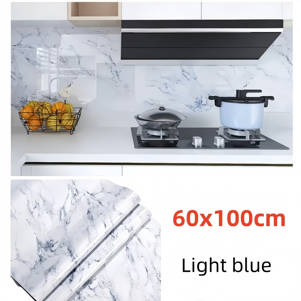 PVC heatproof Kitchen Wallpaper 3D Backsplash Subway Tiles Sticker