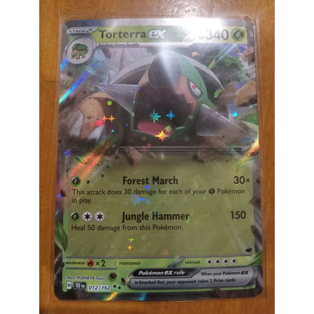 Torterra ex - 012/162 - Double Rare Pokemon TCG Standard ENG Temporal ...