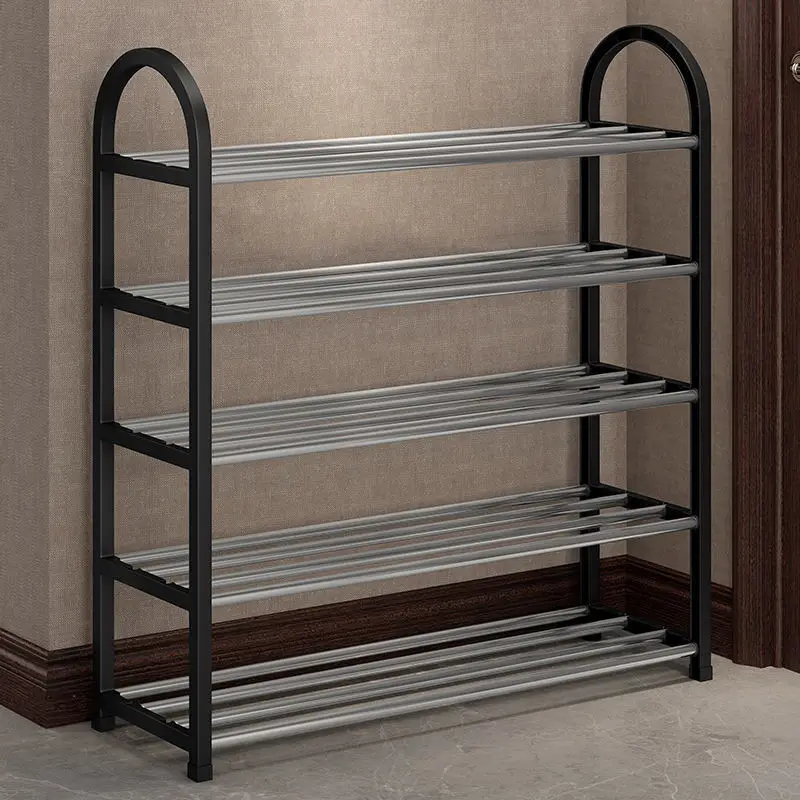 4-5 Layer Simple Colored Non-woven Shoe Rack Tier Organizer Stackable ...