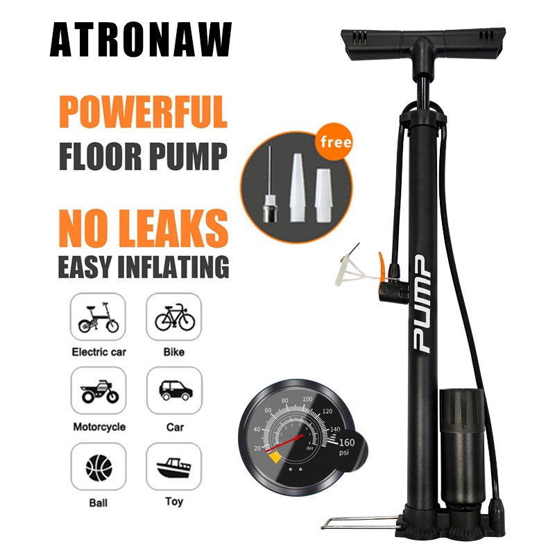 Universal Air Pump High-Pressure Inflator 160 PSI Pump For Bike ...