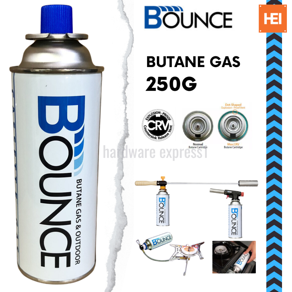 Bounce Butane Gas 250g Made in Korea (For KBBQ / Gas Stove) | Shopee ...