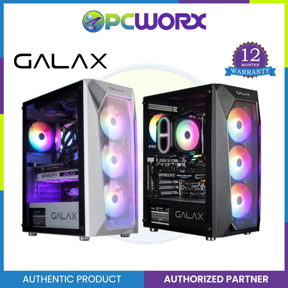 Galax PC Case REV-05 Gaming Case m-ATX + 4 aRGB Fans Gaming Chasis ...